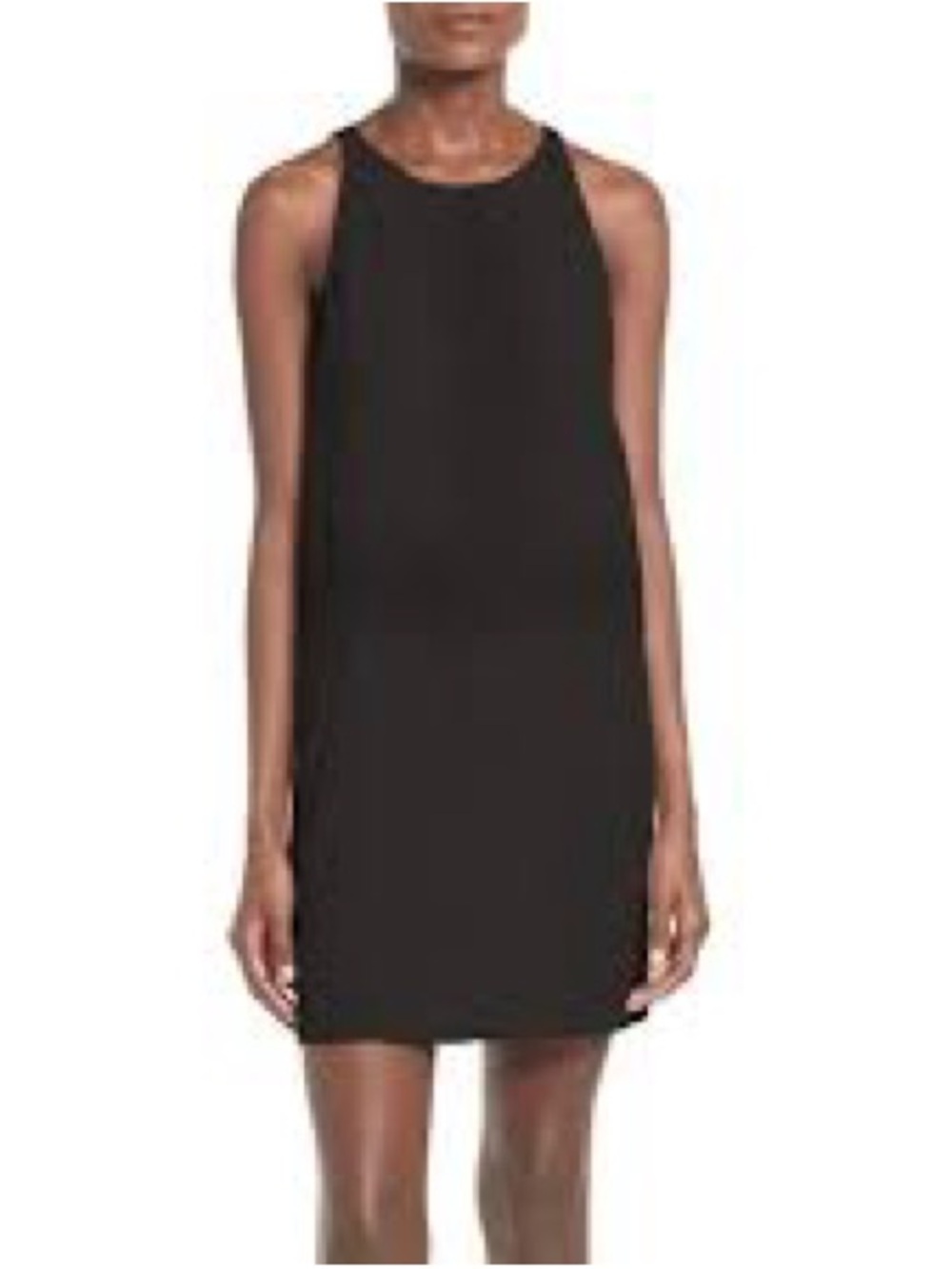 Leith Black Halter Mini Dress